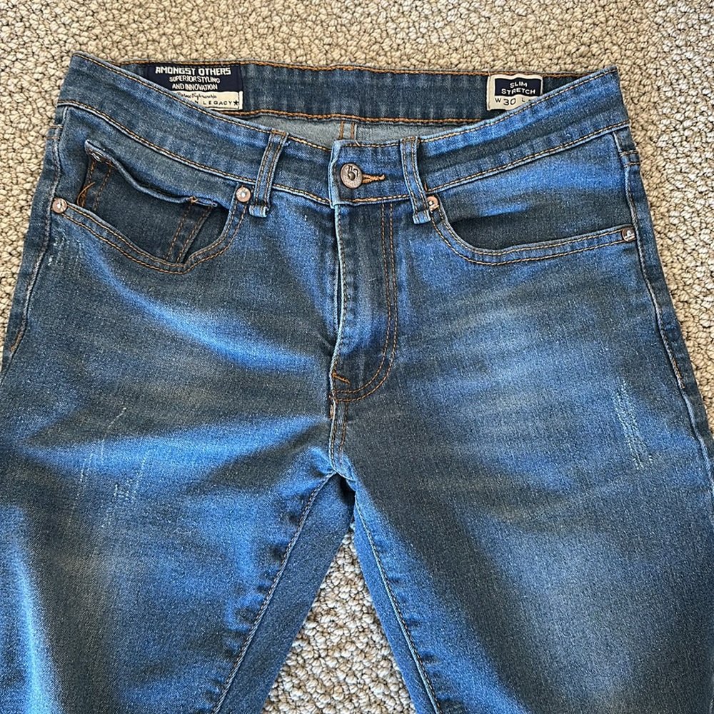Men's Straight Jeans in Blue